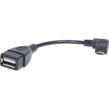 Redukce Redukce USB micro úhlový / USB (A) 2.0 OTG CL-61