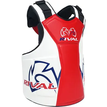Chránič těla na box a bojový sporty Chránič těla Rival RBP – bílo-červená