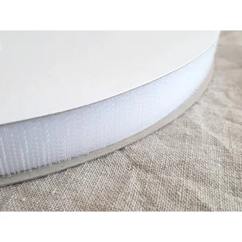 Nit Snový svět Suchý zip - háčkový díl - bílý - 20 mm