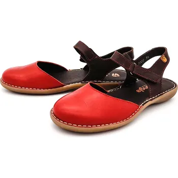 Dámské sandále Dámské kožené sandálky 7722-00008 JUNGLA červená Barva: červenohnědá, Velikost: 41