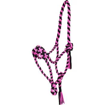 Pool's Ohlávka provazová Braided Pool's, black/pink