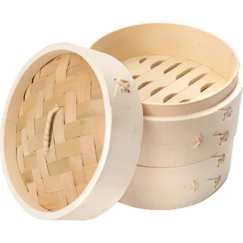 Hrnec Napařovač bambusový 15 cm s poklicí