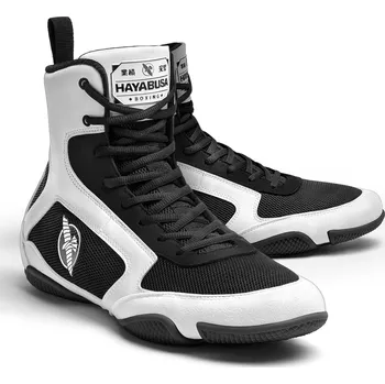 Boxerská obuv Boxerské boty Hayabusa - bílé