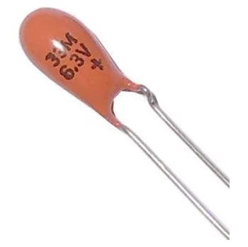 Kondenzátor 33u/6,3V TE131, tantalový kondenzátor