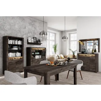 Obývací stěna Jídelna INDIANAPOLIS t | jasan tmavý