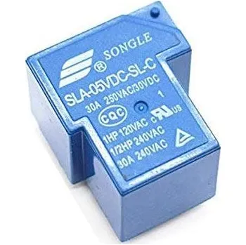 Stykač Relé Songle SLA-12VDC-SL-C 12V, přepínací kontakt 250VAC/30A