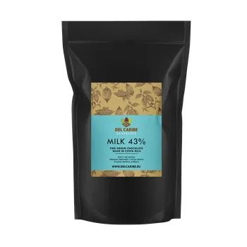 Cukrovinka Prvotřídní mléčná čokoláda 43% 10kg - Chocolate Del Caribe