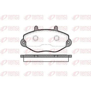 Brzdová destička Sada brzdových destiček, kotoučová brzda REMSA 0392.00