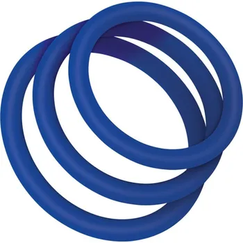 Sada kroužků na penis ZOLO CLASSIC STRETCHY 3 ks modrá - s kupónem KUP15 cena 254 Kč + extra diskrétní expedice