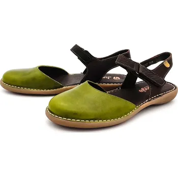 Dámské sandále Dámské kožené sandálky 7722-00006 JUNGLA zelená Barva: Zelená, Velikost: 37