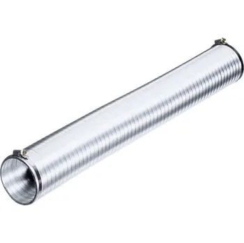 Ventilační potrubí Wallair N51808 flexibilní ventilační potrubí hliník (Ø x d) 10 cm x 2.5 m stříbrná