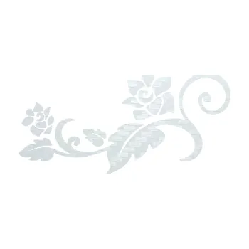 Samolepící dekorace SAMOLEPKA Květina dekor 038 levá (51 - 3D karbon bílý) NA AUTO, NÁLEPKA, FÓLIE, POLEP, TUNING, VLASTNÍ TEXT, TISK, AUTOSAMOLEPKY.cz, POLEPY, OBRÁZEK, LOGO, SAMOLEPKY