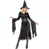 Karnevalový kostým Widmann Dámský kostým čarodějnice s černými šaty s rozparkem