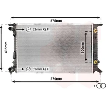 Autodíl Chladič, chlazení motoru VAN WEZEL 03002293