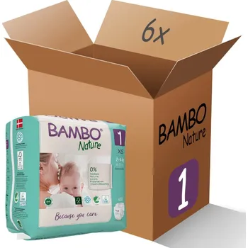 Plena BamboPack 6x Bambo Nature 1 XS 2-4kg, 22ks