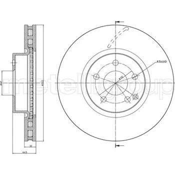 Brzdový kotouč Brzdový kotouč METELLI 23-1026C