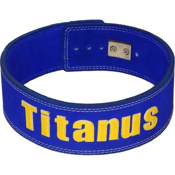 Opasek na cvičení TITANUS fitness Opasek s pákovou přezkou (modrá) Modrá L