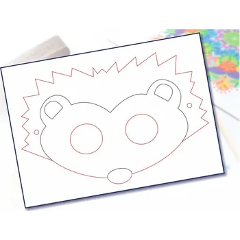 Karnevalová maska Radost v písku Maska na obličej vzor 19