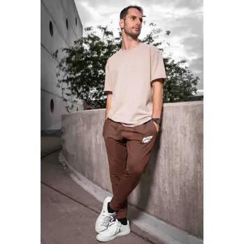 Feeney hnědé tepláky HAREM L Hnědá