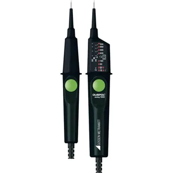 Zkoušečka Gossen Metrawatt DUSPOL analog 1000 dvoupólová zkoušečka napětí, CAT III 1000 V, CAT IV 600 V, LED, vibrace