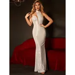 Dámské svatební šaty levně Sequins SF683 Barva: Aprikotová, Velikost: XL