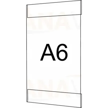 Plastová kapsa A6 na výšku typ C PVC kapsa A6V - 1 ks