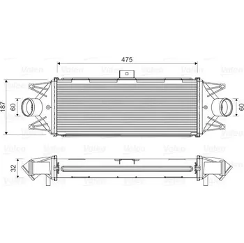 Chladič motoru Chladič turba VALEO 818724