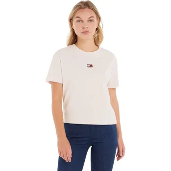 Dámské tričko TOMMY HILFIGER DÁMSKÉ TRIČKO TJW CLS XS BADGE TEE PINK DW0DW15640 TJ9 Velikost: S