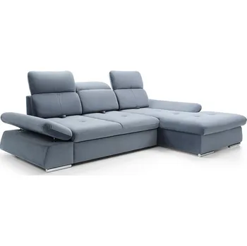 Sedací souprava Rozkládací rohová sedačka FEMINA šedá