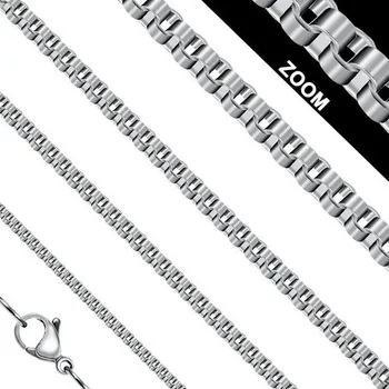 Řetízek ŠPERKYLA - Řetízek z chirurgické oceli - Box 45 cm x 1.4 mm