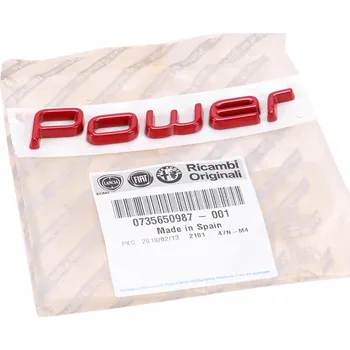 Znak automobilu Nápis "Power" Fiat Ducato od 2014, 735717802