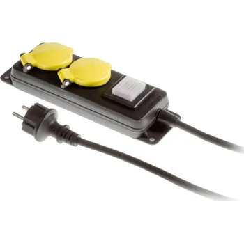 elektrický kabel ELEKTRIUM prodlužovací kabel s vypínačem PS-270WS/44/1,5/5 E černá
