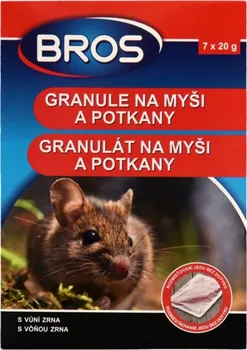 Hubení hlodavce BROS granulát na myši a potkany 140g