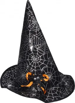 Karnevalový doplněk Wiky Čarodějnický klobouk s pavoukem