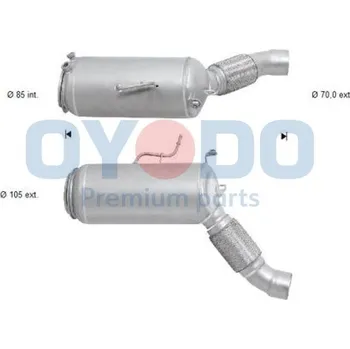 Filtr pevných částic Filtr sazových částic, výfukový systém OYODO 20N0131-OYO