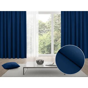 ubrus Zatemňovací závěs Blackout BKU-117 Námořnický modrý - šířka 270 cm 270x140 cm