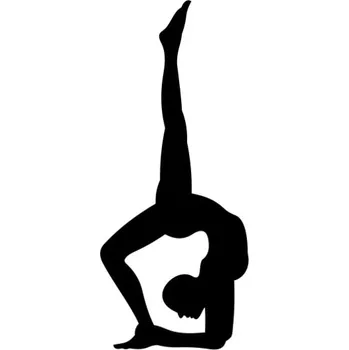 Samolepicí dekorace na vozidlo Samolepka jóga na auto a motorku, tuning nálepka (5653)