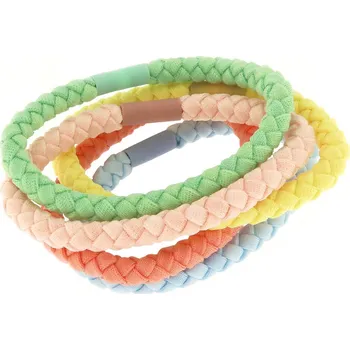 Sada splétaných gumiček do vlasů - 5 kusů 8000836