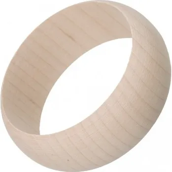 Šperk ČistéDřevo Dřevěný náramek zakulacený 3 cm 80 mm