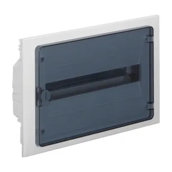 Rozvaděč Hager Electro VF118TS Rozvodnice zapuštěná golf, IP40, 1-řadá, 18 mod., transparentní dvířka, bezšr. svo