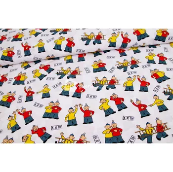 Bavlněné plátno - Pat a Mat