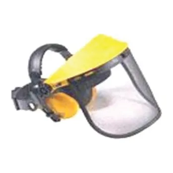 ochranný štít Ochranný štít s kovovou síťkou a sluchátky