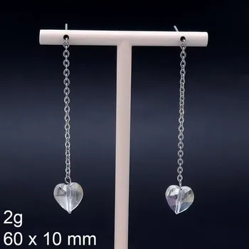 Náušnice Náušnice - Houpací dlouhé - 60 x 10 mm - 2g