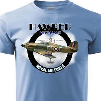 Pánská móda STRIKER Tričko Hawker Hurricane Barva: Modrá, Velikost: M