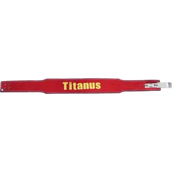 Opasek na cvičení TITANUS fitness Opasek s pákovou přezkou 10/8 (červená) M