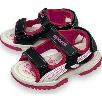 Dívčí sandály Fashion Dívčí černé sandály 04 Barva: Černá, Velikost: 25