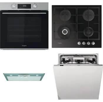 Set domácích spotřebičů WHIRLPOOL OMK58CU1SX + WHIRLPOOL GOFL 629/NB + WHIRLPOOL AKR 650/1 IX + WHIRLPOOL WIO 3O540 PELG