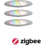 PAULMANN Plug & Shine LED zemní svítidlo Smart Home Zigbee Floor RGBW 3ks sada IP67 RGBW 3x2W 21VA ocel 947.52