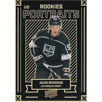Sběratelská karetní hra insert RC karta JACOB MOVERARE 22-23 UD Ser. 2 Portraits Rookies číslo P-64