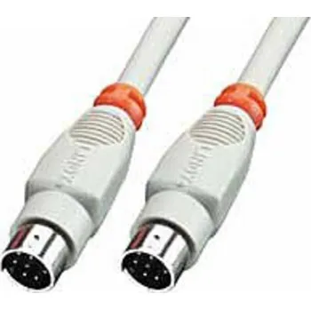 Elektrická zásuvka LINDY sériový kabel [1x mini DIN zástrčka - 1x mini DIN zástrčka] 2.00 m šedá